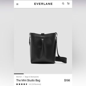 EVERLANE Mini Studio bag in Black EUC